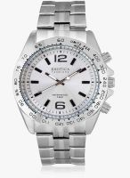 Exotica Fashion Stainless Steel Silver/White Analog Watch