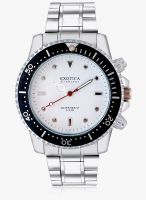 Exotica Fashion White Metal Analog Watch