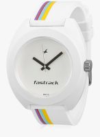 Fastrack 9952Pp12J White/White Analog Watch