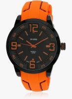 Fluid Fl-104-Or Orange/Black Analog Watch