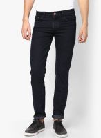 Fungus Solid Dark Grey Regular Fit Jeans