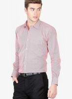 Genesis Striped Red Formal Shirt