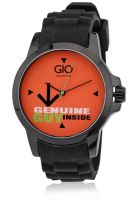 Gio Collection Gio-Ggi-04 Black/Orange Analog Watch