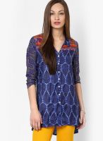 Global Desi Blue Printed Kurtis