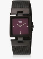 Helix 03Hl06-Sor Black/Purple Analog Watch