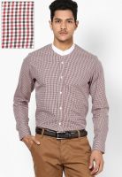 I Know Checked Red Casual Shirt