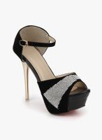 J Collection Black Stilettos