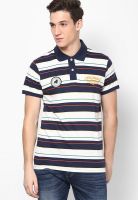 Jack & Jones Blue Solid Polo T-Shirts