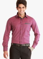 Jogur Purple Solid Slim Fit Formal Shirt