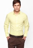 Jogur Solid Lemon Formal Shirt