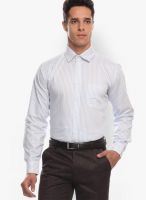 Jogur Striped Light Blue Formal Shirt