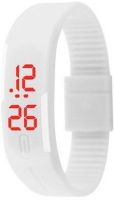 KMS MegnetBelt_WhiteLed Digital Watch - For Men, Women, Boys, Girls