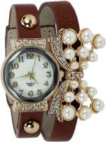 KMS Yilisha_Diamond_Butterfly_Brown Analog Watch - For Women, Girls