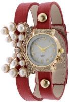 KMS Yilisha_Diamond_Butterfly_Red Analog Watch - For Women, Girls