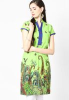 Karigari Green Printed Kurta