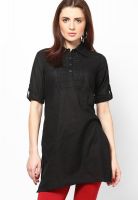 Kurti'S Black Solid Kurtis