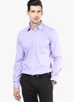 London Bridge Purple Slim Fit Formal Shirt