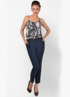 Magnetic Designs Blue Printed Jumpsuit