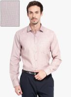 Mark Taylor Mauve Striped Slim Fit Formal Shirt