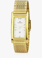 Maxima 19145Cmgy Golden/White Analog Watch