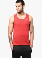 Nike As Df Cool Tailwind Red Running Sports Jersey