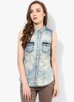 Only Blue Denim Shirt