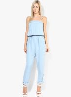 Only Light Blue Solid Jumpsuits