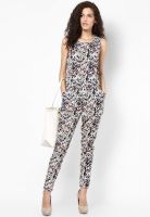 Only Off White Printed Jumpsuit