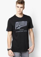 Puma Black Round Neck T-Shirt