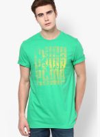 Puma Green Round Neck T-Shirt