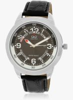 Q&Q A148n305y-Sor Black/Black Analog Watch