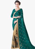 Roop Kashish Green Embroidered Saree