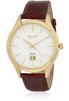 Seiko Sur026P1 Maroon/White Analog Watch