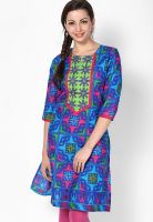 Shree Blue Embroidered Kurta