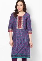 Shree Purple Printed Kurtis