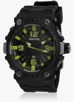 Sonata Ocean Series Ii 77014Pp03J Black Analog Watch