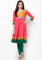 Span Cotton Pink Kurti