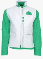 Square Green Party Shirt With Waistcoat