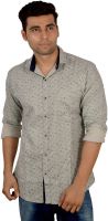 Studio Nexx Men's Printed Casual Grey Shirt