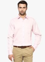 The Vanca Pink Solid Slim Fit Formal Shirt