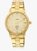 Timex G909 Golden/Golden Analog Watch