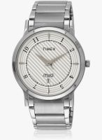 Timex Ti000r422-Sor Silver/White Analog Watch