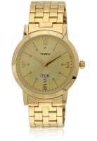 Timex Ti000t117 Golden Analog Watch