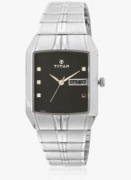 Titan 9264Sm05 Silver/Black Analog Watch