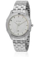 Titan Ne1558Sm01 Silver/Silver Analog Watch