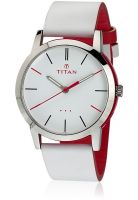 Titan Youth 9954Kl05J White/White Analog Watch