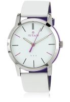 Titan Youth 9954Kl06J White/White Analog Watch