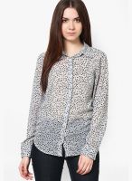 Trend18 Grey Printed Shirt
