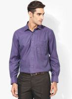 Van Heusen Purple Regular Fit Formal Shirt