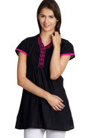 Vani Black Solid Kurtis